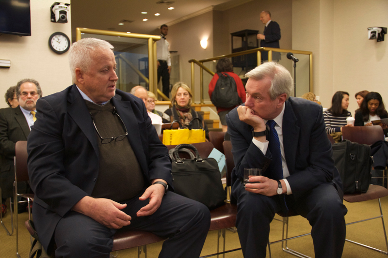 Conference speakers Frank Mahoney and Michael Osterholm Conference speakers Frank Mahoney and Michael Osterholm