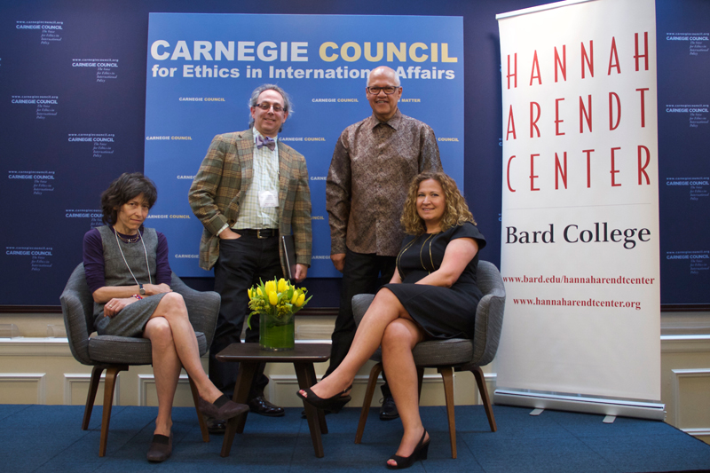 Speakers Helene Epstein and Amy Savage with Roger Berkowitz and Wilmot James Speakers Helene Epstein and Amy Savage with Roger Berkowitz and Wilmot James