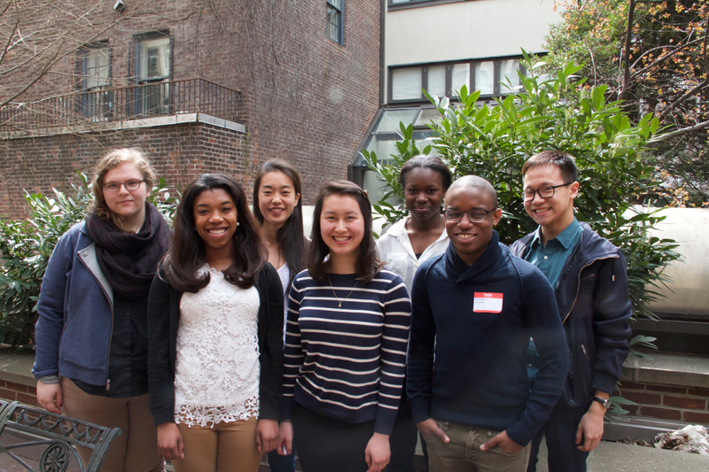 Bard student attendees gather for a photograph Bard student attendees gather for a photograph