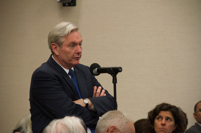 Speaker Michael Osterholm presents a question Speaker Michael Osterholm presents a question