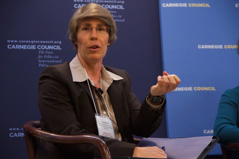 Conference speaker Theresa Whalen in conversation Conference speaker Theresa Whalen in conversation