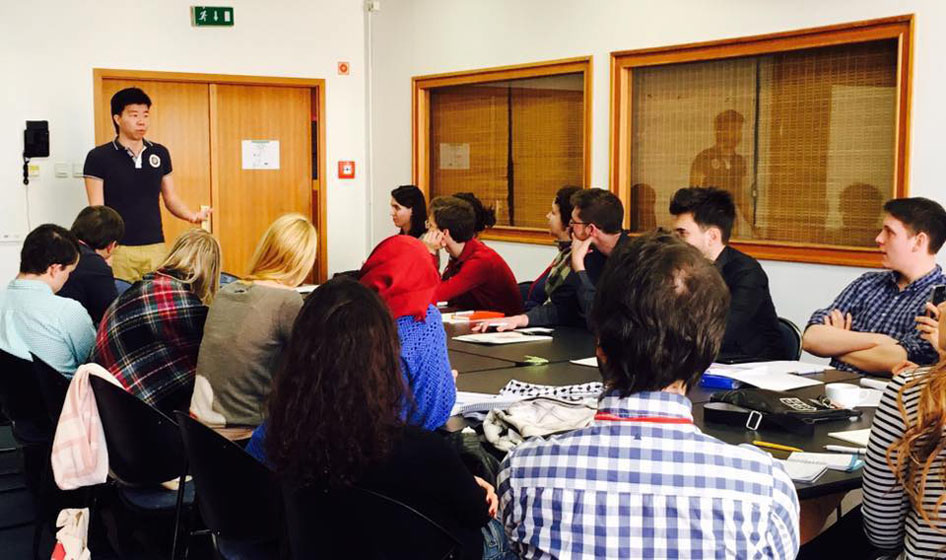 Bard Network Debate Conference&nbsp;attendees participate in a workshop at Central European University.