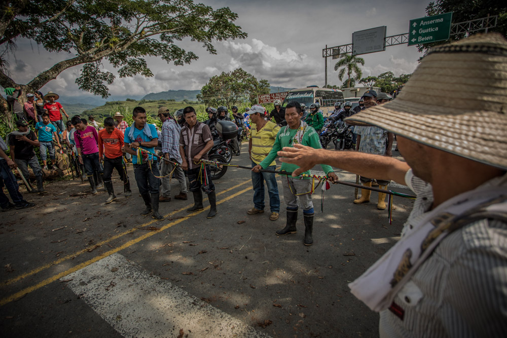 Paro agrario en Colombia, foto de Edison Sánchez.