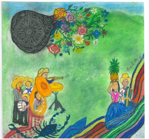 Ilustración de la portada de La Voz de julio 2014 por Araceli Muñoz