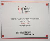 Premio IPPIE otorgado a La Voz