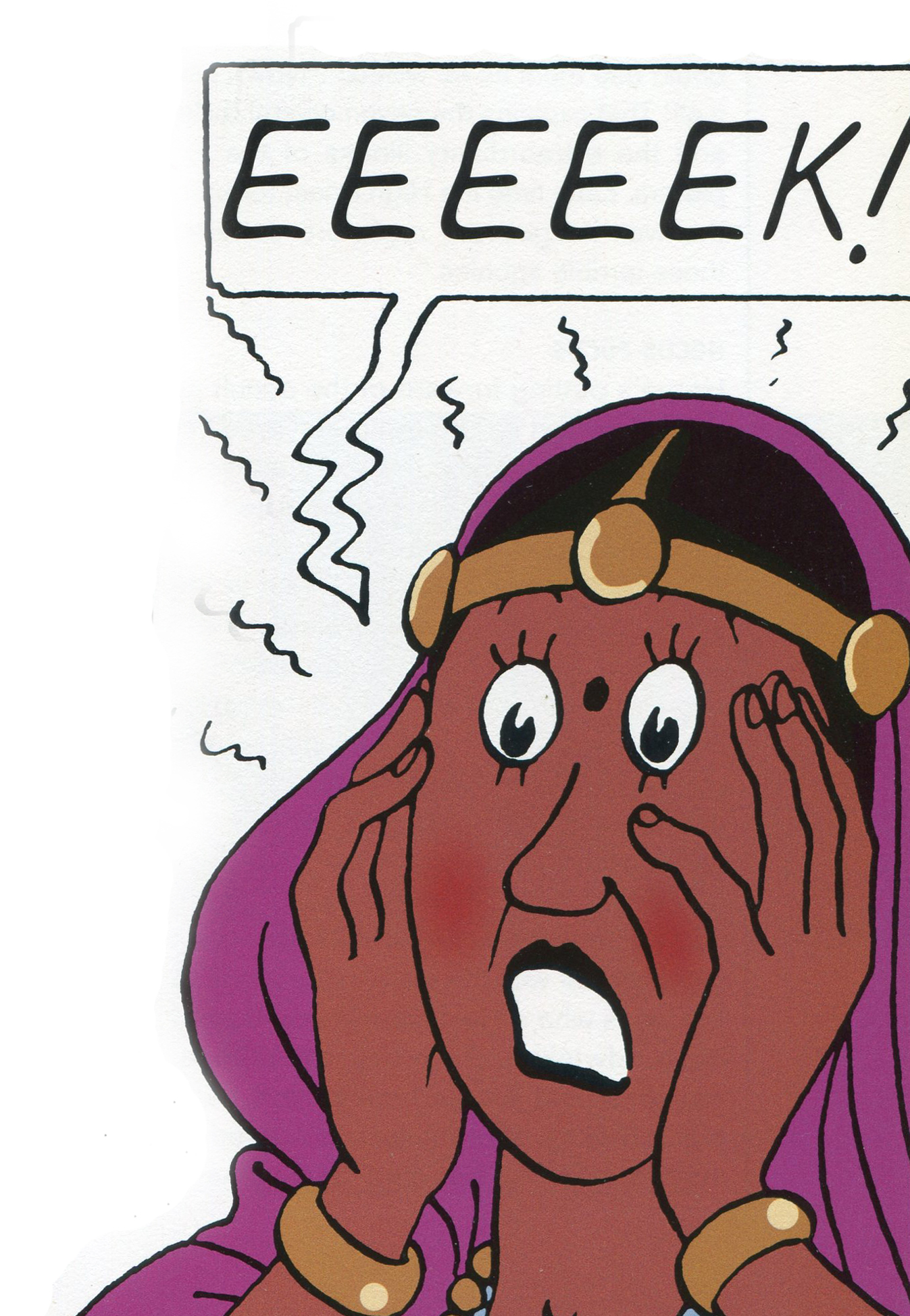 Madame Yamilah, la vidente de Tintín y las siete bolas de cristal