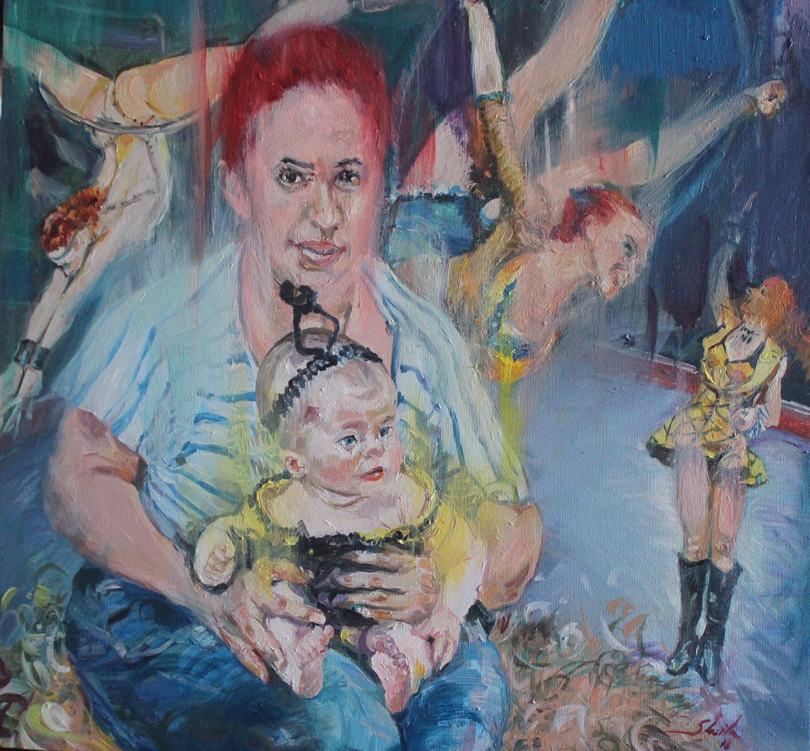 Mujeres de circo, por la artista cubana Sheila Fraga.