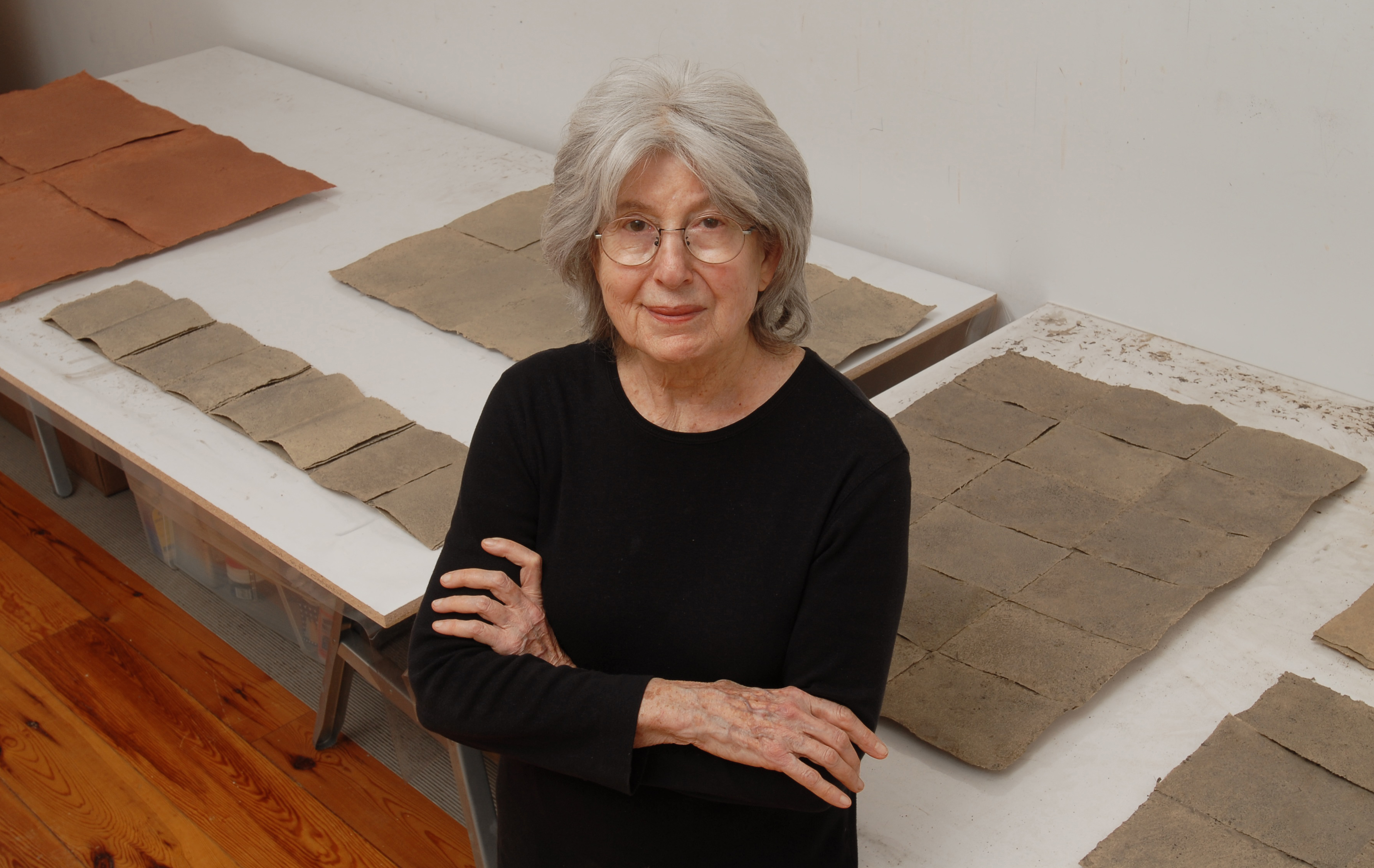 Raquel Rabinovich en su estudio, foto de Douglas Baz<br />