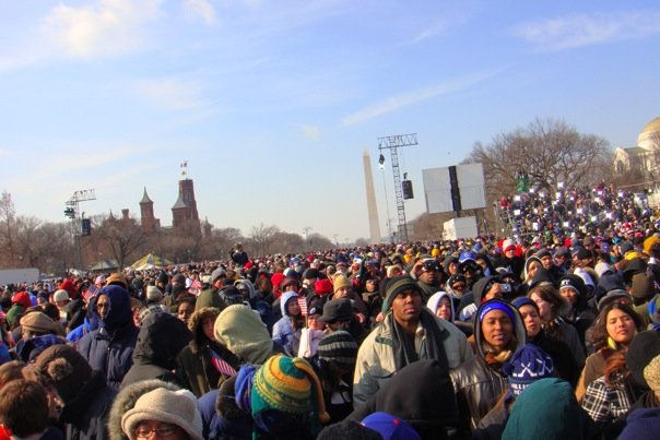El día de la toma de poder del presidente Obama, Washington, DC.